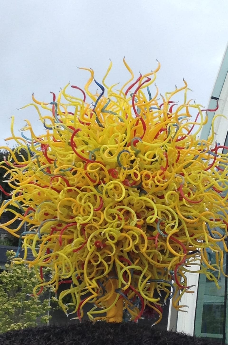 Art installation of light tubes